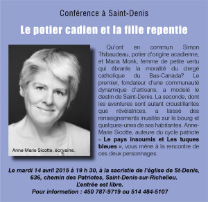 Conférence Anne-Marie Sicotte